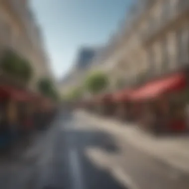 Parisian street with streaming devices