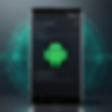 Secure Your Applications on Android Illustration of an Android device displaying a password protection screen