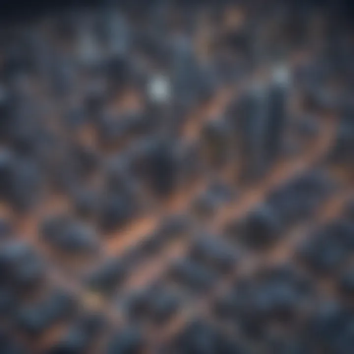 Abstract cityscape illustration representing the NBC app subscription costs