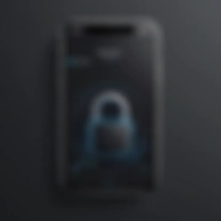 Privacy Protection Lock on iPhone Screen