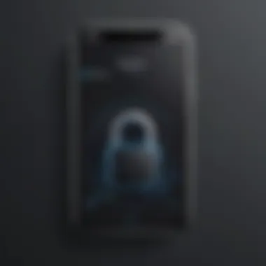 Privacy Protection Lock on iPhone Screen Privacy Protection Lock on iPhone Screen