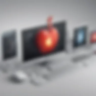 Safeguarding Apple Gadgets Against Cyber Threats Visual representation of protecting Apple gadgets against cyber threats with top-notch antivirus options