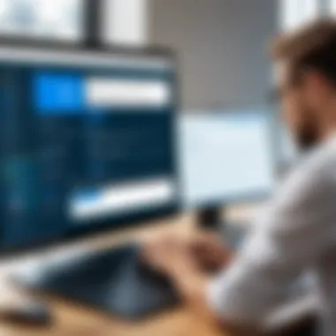 Digital Workspace Exploration Reflection of a person working on a laptop screen showing free screen sharing options