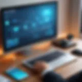 Secure remote computer connection concept