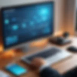 Secure remote computer connection concept
