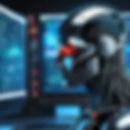 Visual representation of cyber threats