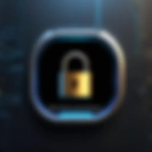 A visual representation of a digital lock symbolizing online privacy