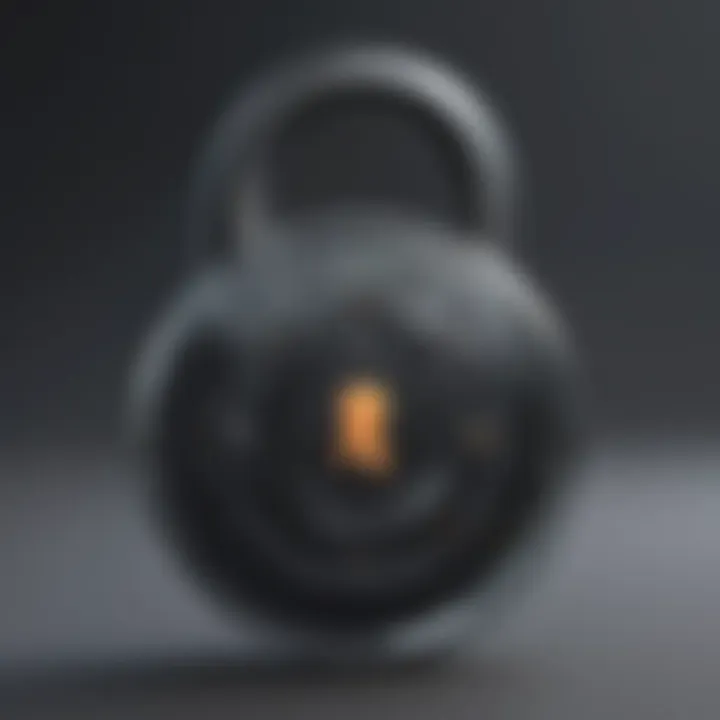 Secure Digital Lock Padlock Icon