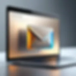 Conceptual representation of secure email communication