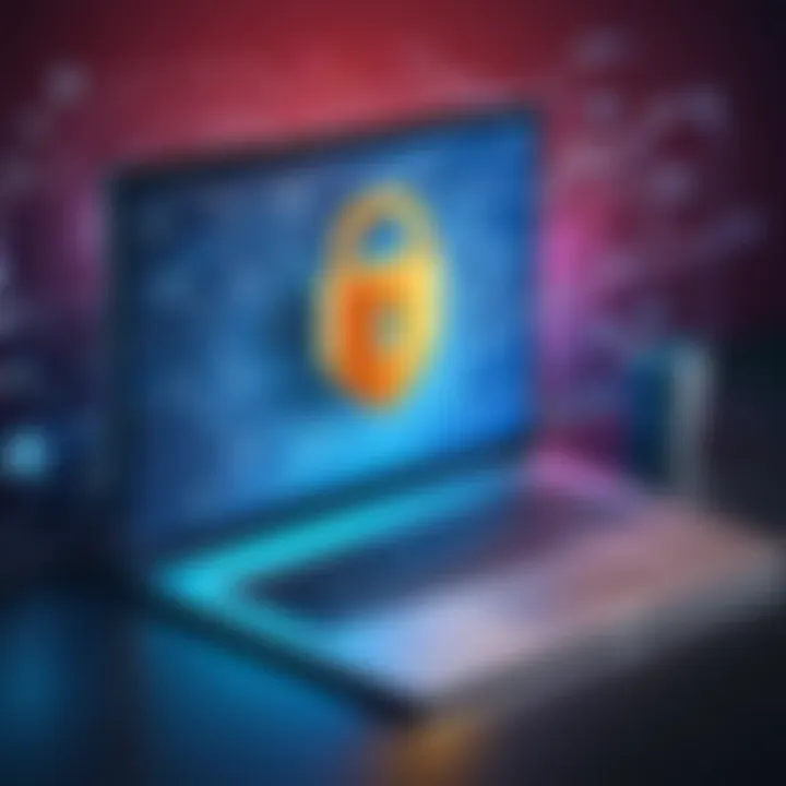Graphical depiction of secure online practices with geolocation