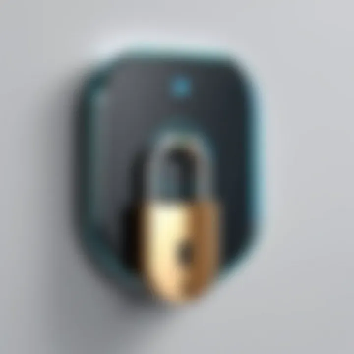 Secure Lockpad Illustration for safeguarding personal data