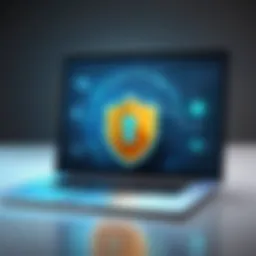 Visual representation of VPN encryption