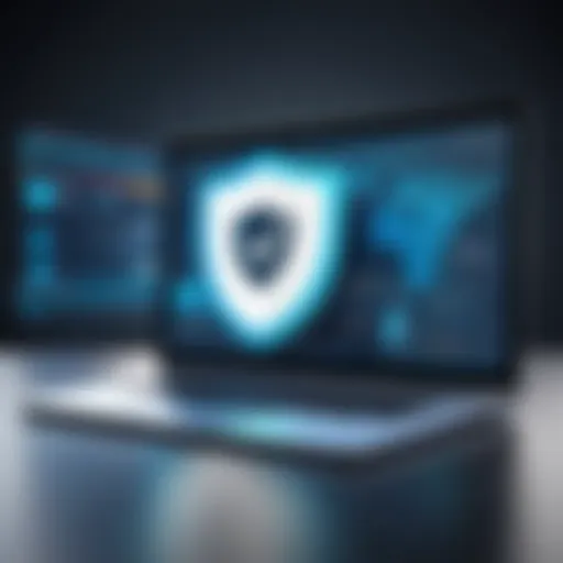 Visual representation of VPN encryption
