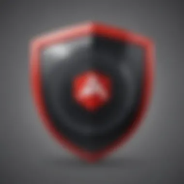 Illustration of a shield protecting a browser