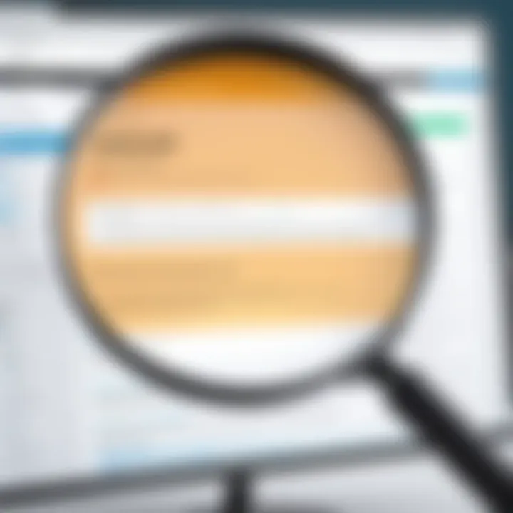 Magnifying glass focusing on software reliability