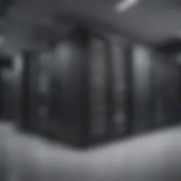 Illustration of a sophisticated server room setup