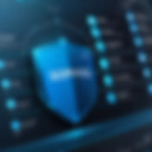 Sophos antivirus interface showcasing key features