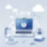 Conceptual illustration of online privacy