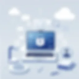 Conceptual illustration of online privacy