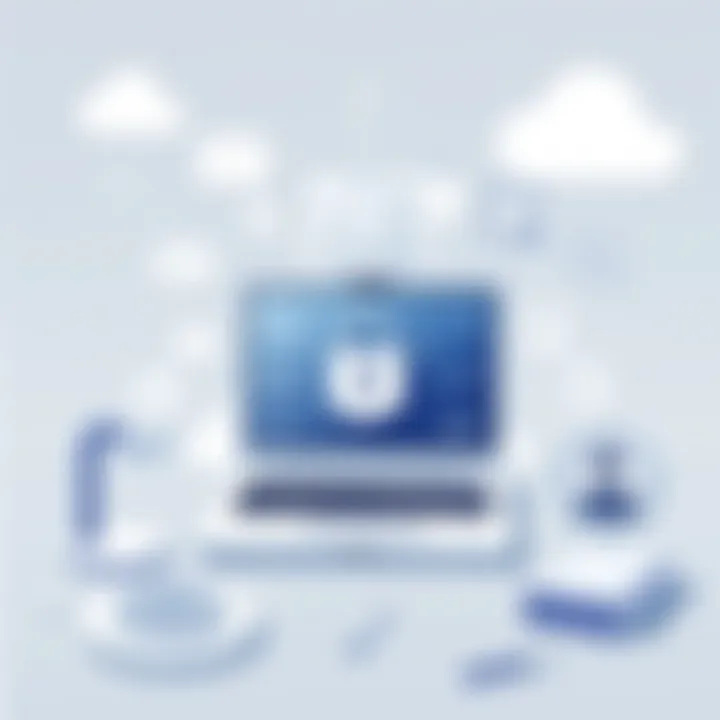 Conceptual illustration of online privacy