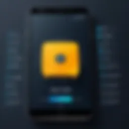 Visual representation of mobile device features to block spam calls