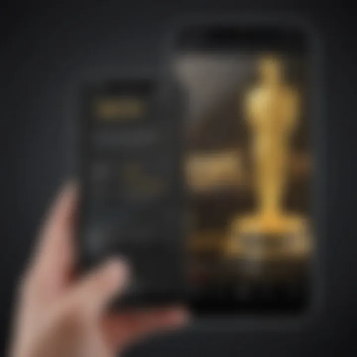 Streaming Oscars on Mobile Device