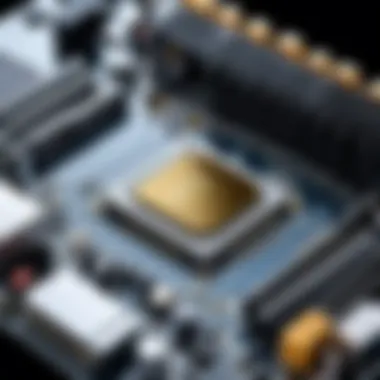 Advanced Motherboard Technology A high-performance motherboard showcasing advanced technology