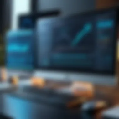 Software Optimization Techniques Illustration of software optimization on a computer screen