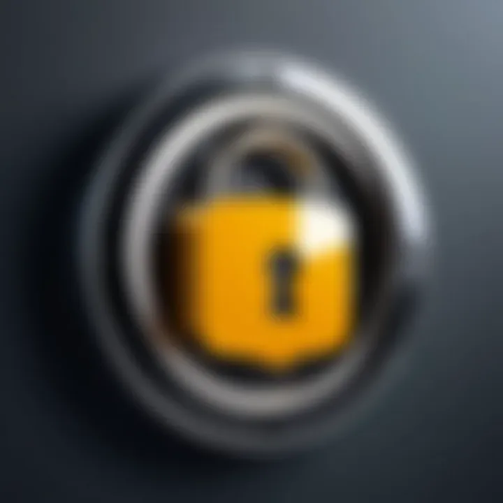 A lock symbol representing telephonic security