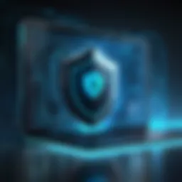 Abstract digital security concept
