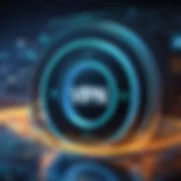 Abstract visualization of VPN repair strategies