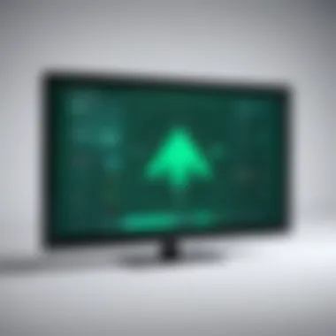 Minimalistic design of a TV screen showing 'Arrow' series for free in the UK