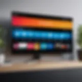 German TV streaming platform interface