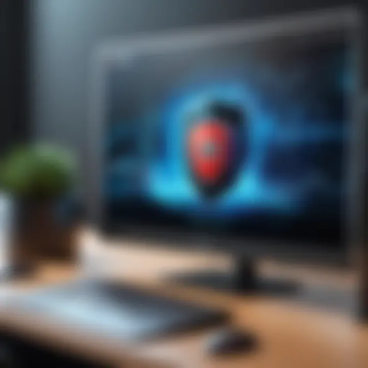 A digital illustration showcasing a secure connection while streaming content online.