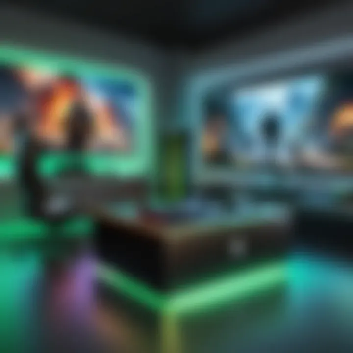 Illustration of secure gaming environment enhanced by VPN.