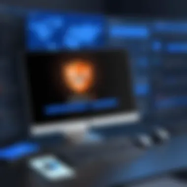 Malwarebytes Protection Features Visual representation of Malwarebytes protection features against online threats.