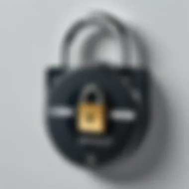 A locked padlock symbolizing privacy concerns related to spam calls