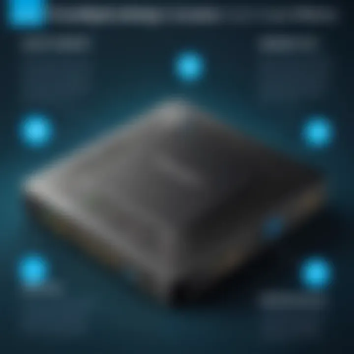 Infographic showing security features of multiport routers