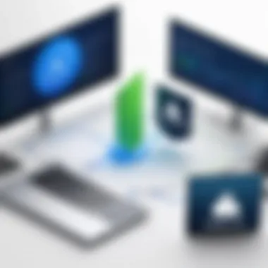 Secure RDP Connection Through NordVPN Diagram showing secure RDP connection via NordVPN