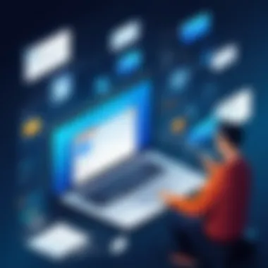 Phishing Email Techniques Illustration depicting various phishing email types