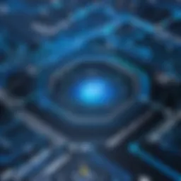 Visual representation of public IP address scanning.