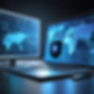 Online Privacy and Security A secure digital environment symbolizing online privacy and data protection.