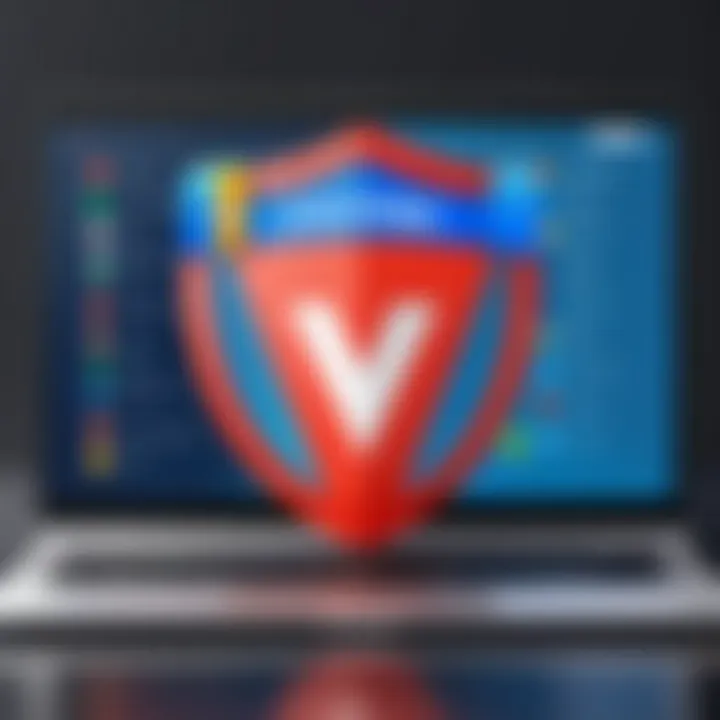 A warning sign illustrating potential risks associated with free VPN browser extensions.