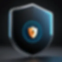 Illustration of Digital Security Shield