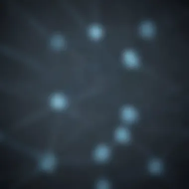 Interconnected Lines Data Encryption Illustration Data encryption visualization with interconnected lines