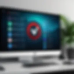 Visual representation of ExpressVPN interface on a device