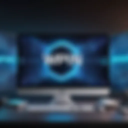 Visual representation of VPN technology for online gaming
