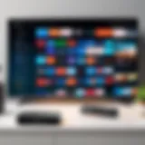 User navigating IPTV on Firestick with VPN interface