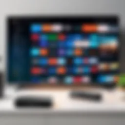 User navigating IPTV on Firestick with VPN interface