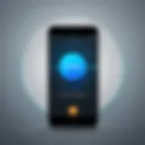 Visual representation of VPN encryption on iPhone